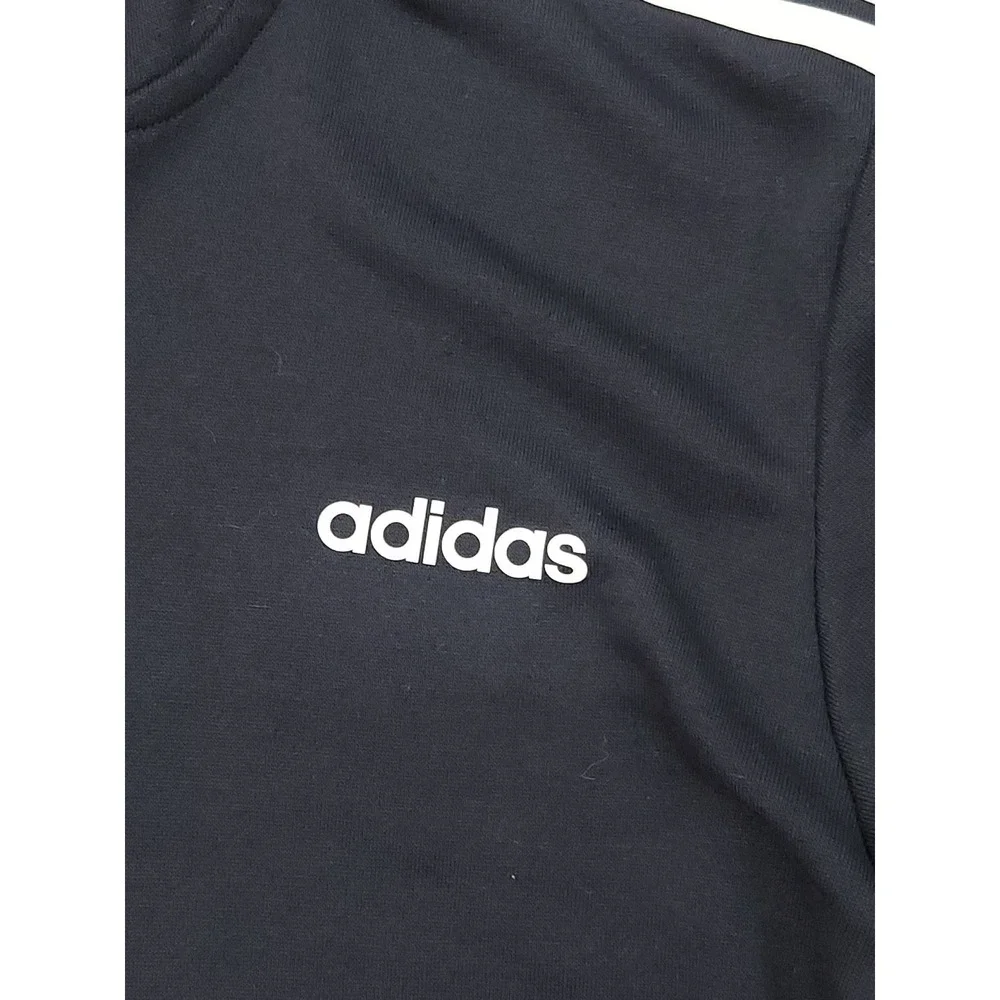 Adidas Track Jacket Mens XL Blue Full Zip Athletic Hooded Pockets Athleisure Gym